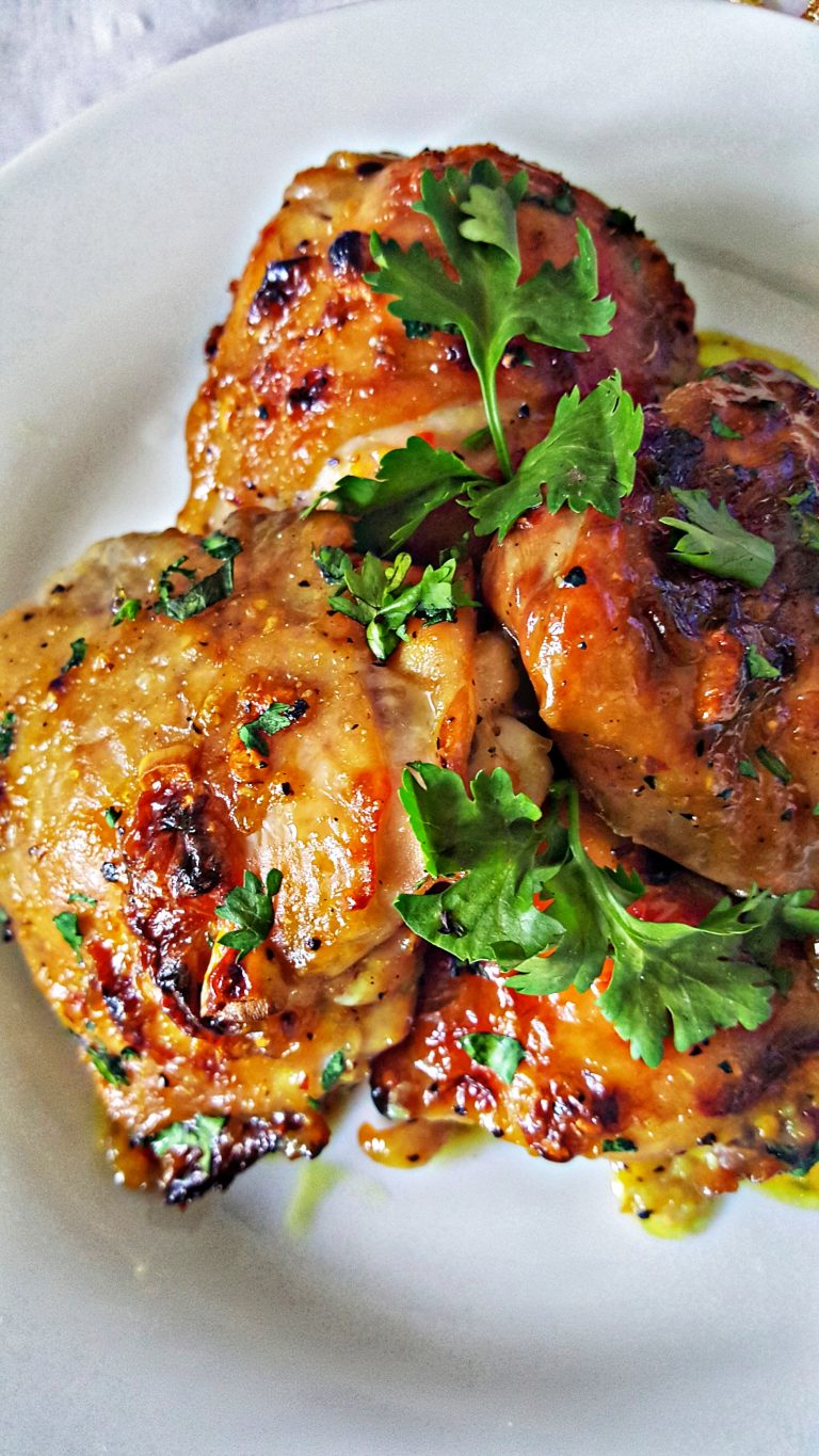 Honey Mustard Baked Chicken Thighs - VLOGMAS DAY 22